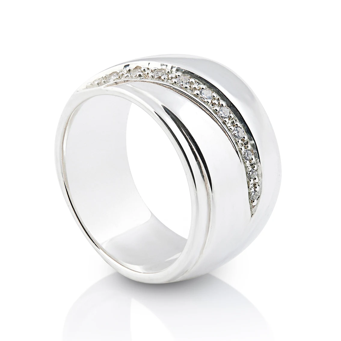 Ephira Wide Zirconia Ring