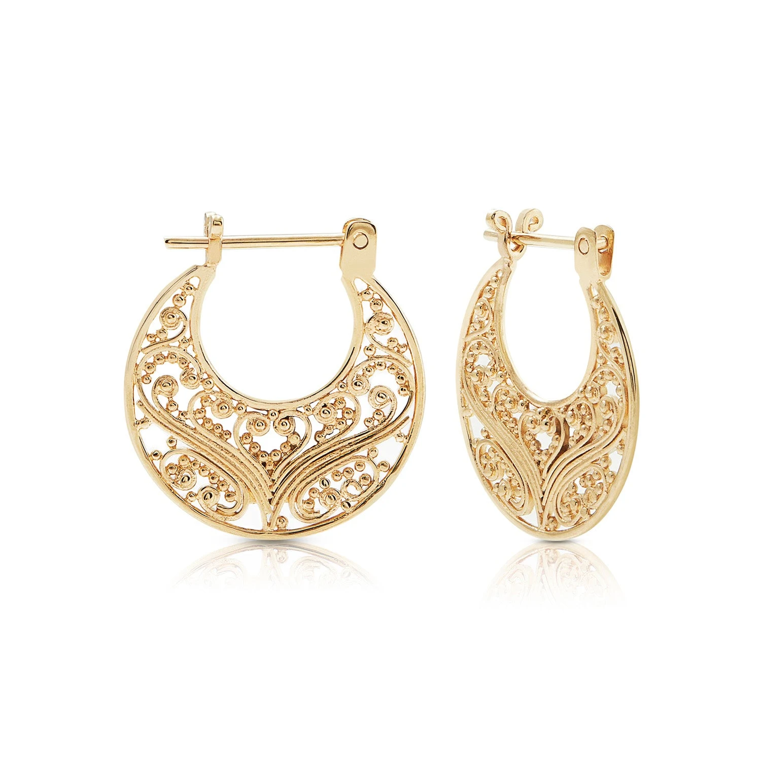 Orientalisch inspirierte Ohringe aus Sterling Silber