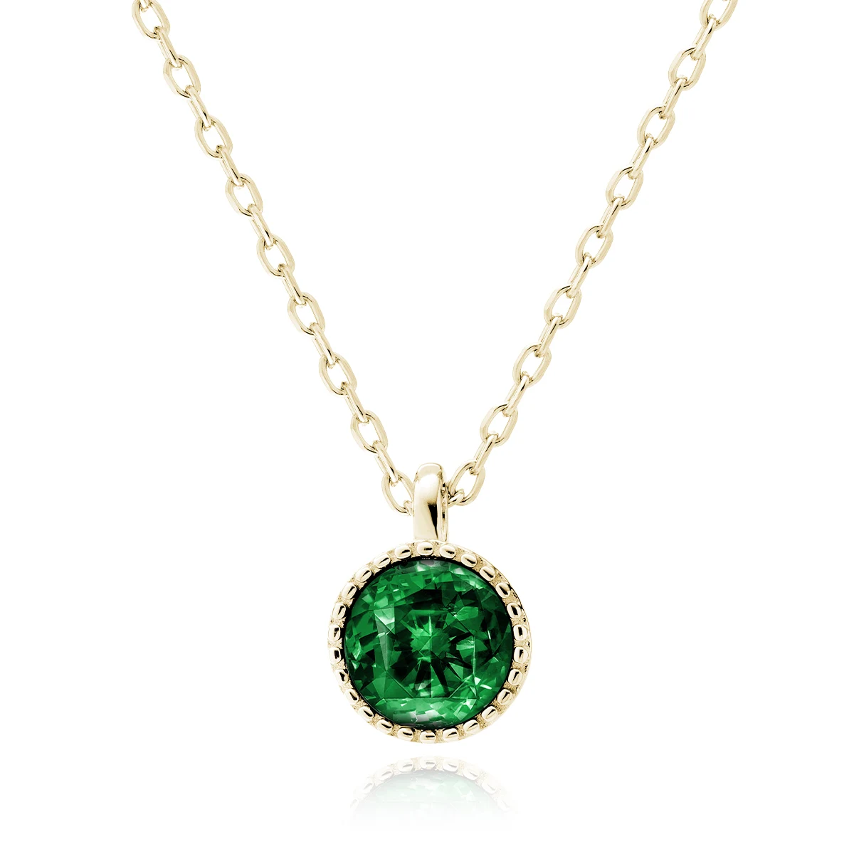 Emerald Green Zirconia Necklance