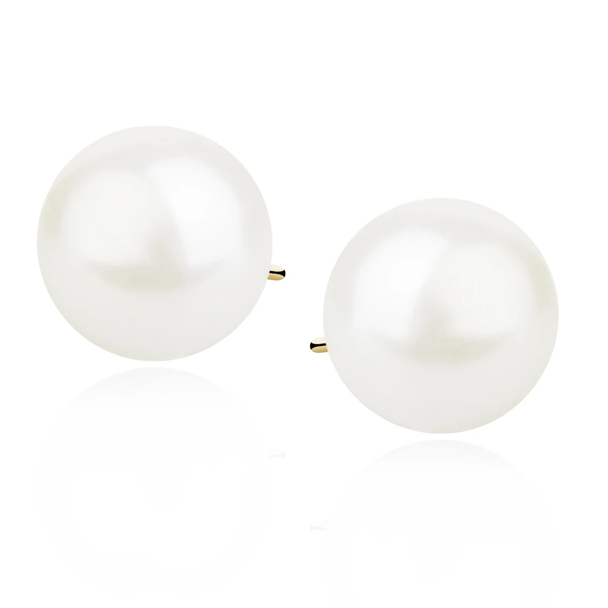 White Pearl Ohrstecker 10mm